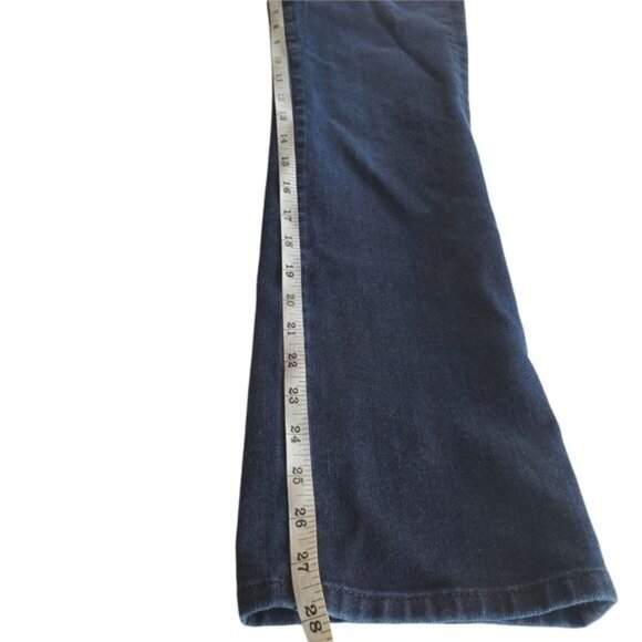 A/X ARMANI EXCHANGE Womens Jeans Size 2S Straight Distressed Low Rise Dark Wash - Picture 5 of 13